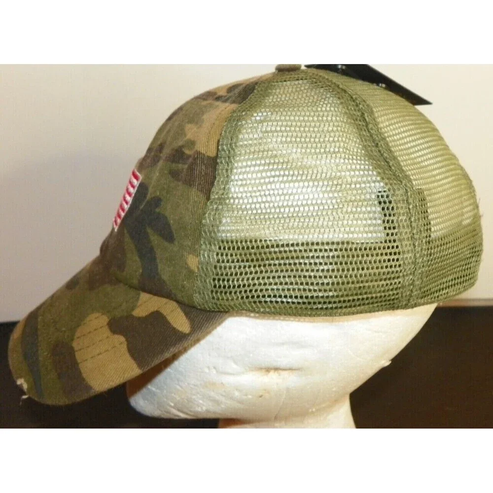 David and Young‎ Camo Trucker Hat Flag  With Tag Never Worn